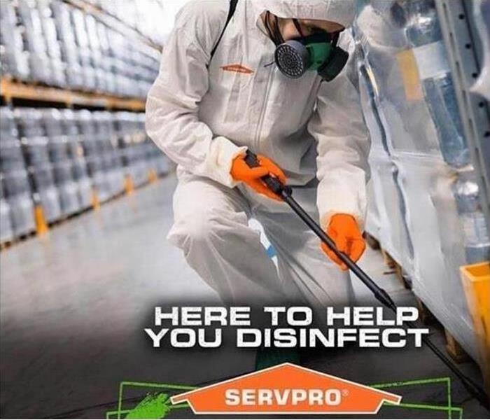 SERVPRO disinfecting a facility